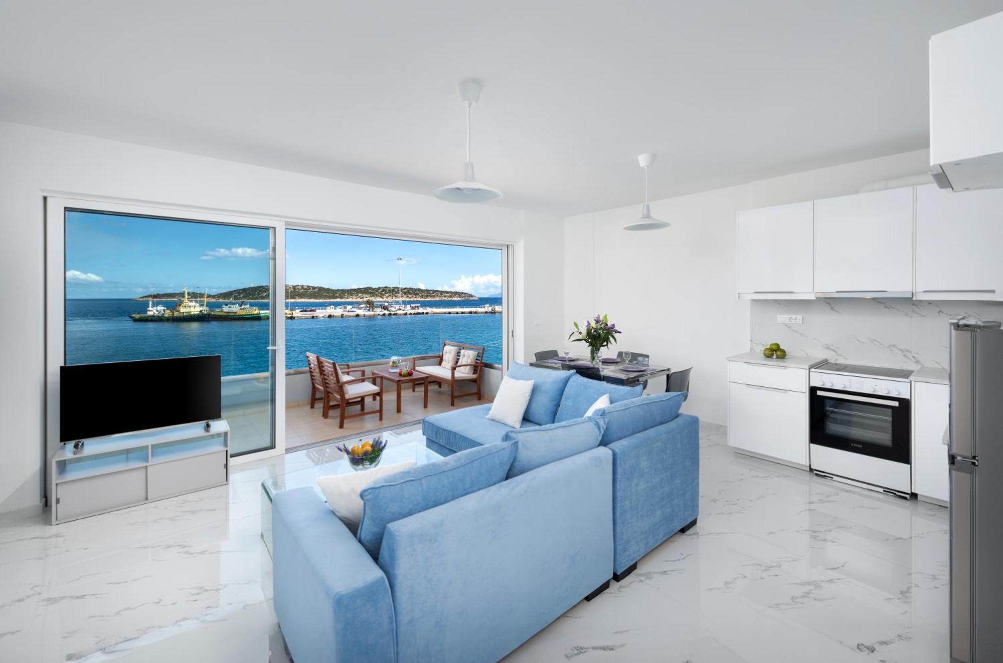 Ágios Nikólaos Sea View Bliss 2Br Agios Getaway 아파트 외부 사진